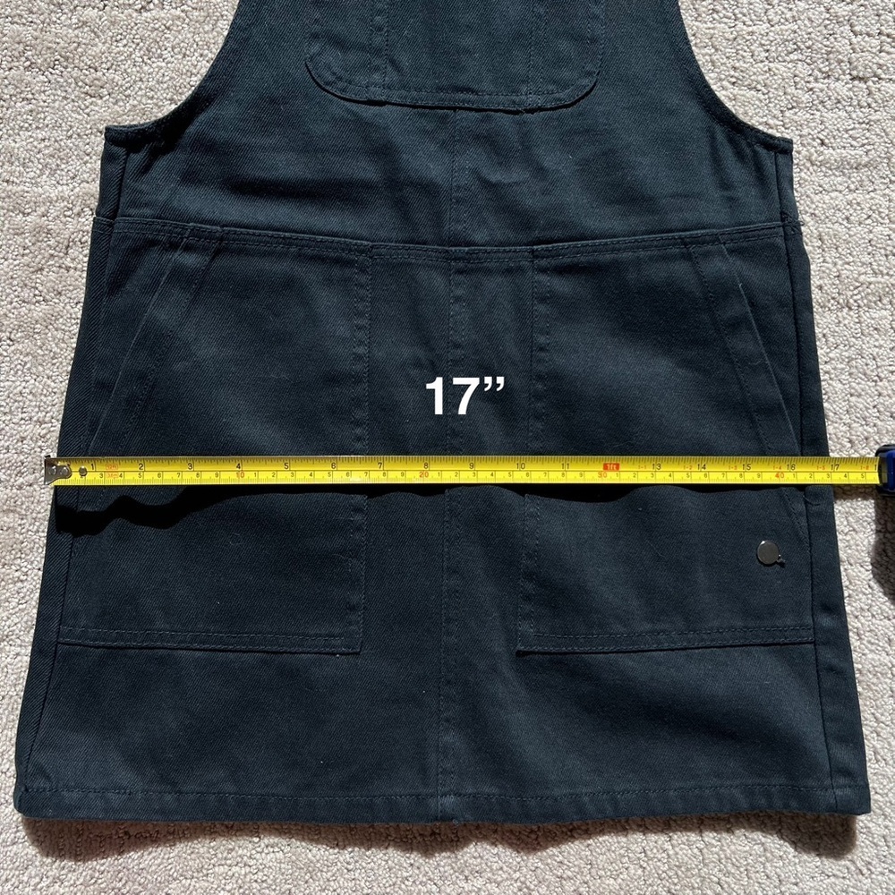 Pull&Bear Black Denim Overall Dress - Picture 14 of 14